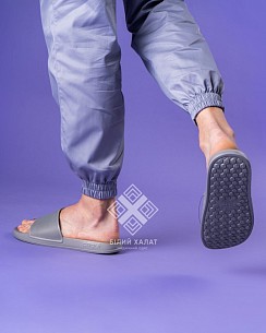 Взуття медичне чоловіче шльопанці Coqui Tora сірий